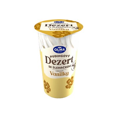 Dezert puding  se šlehačkou  vanilkový 200 g